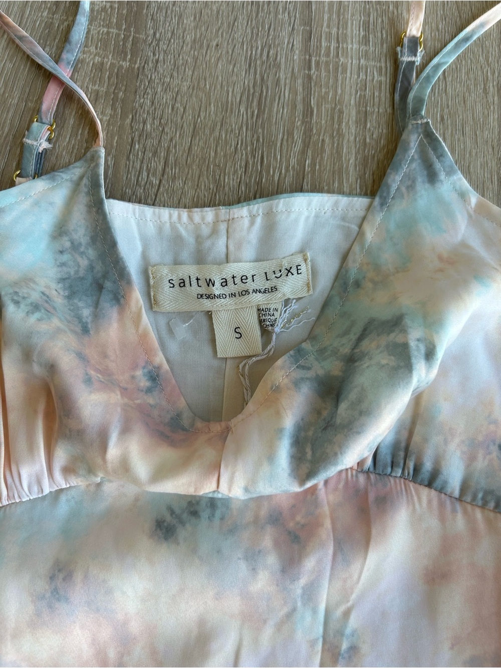 Saltwater Luxe Sharice Slip Dress S Small Satin - Picture 4 of 6